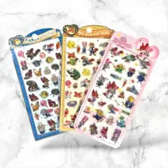 3D立体シール 3枚セット ハードタイプ 硬いシール