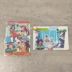 【美品】ポケットモンスターアニメコレクション カードダス 2枚セット