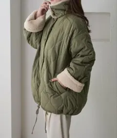 裏ボア キルティングジャケット