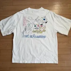 マークゴンザレス　オーバーサイズ バックプリントTシャツ 白T ホワイト　メンズのサムネイル