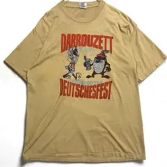 【古着】ルーニーテューンズ ゆったりビッグプリント Tシャツ ベージュ XXL