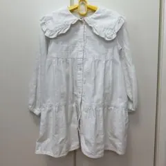 DENIM & DUNGAREE 120 ホワイト長袖ブラウス