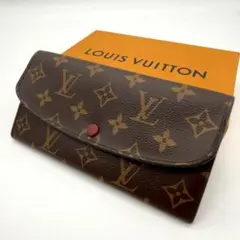 【新型/ICタグ搭載】ルイヴィトン 長財布 エミリー モノグラム フューシャ