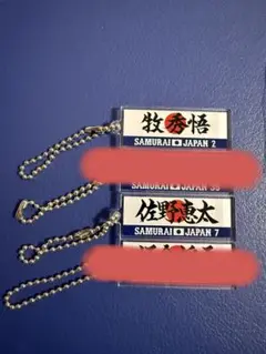 SAMURAI JAPAN キーホルダー 2個セット(牧と佐野のみ)