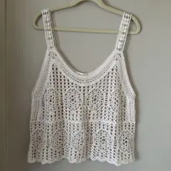 しまむら クロシェ かぎ針 ベスト L