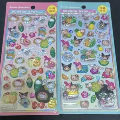【正規品】沖縄限定 サンリオボンボンドロップシール 2枚セット