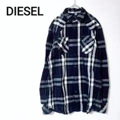 DIESEL　ディーゼル【M】長袖シャツ　ウエスタン　チェック柄　カジュアル