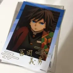 鬼滅の刃 箔押しブロマイド 無限城 冨岡義勇