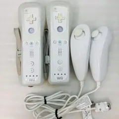 Wii リモコン&ヌンチャク ホワイト 各2個セット ホ5