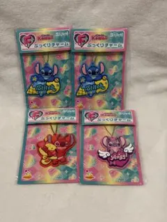 スティッチ・エンジェル キーホルダー4個セット