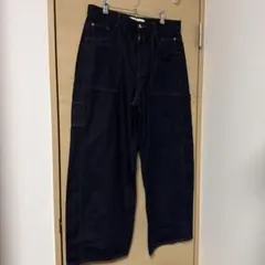 GU rokh バレルレッグペインタージーンズ　サイズXXL