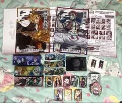 鬼滅の刃　アニメ　ケース　クリアポスター　グッズ　ガチャ　シール　クリップ