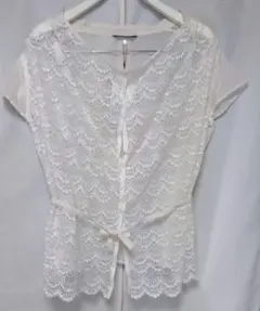 新品☆Johnbull レース 半袖シャツ ホワイト14000円+税　フリー