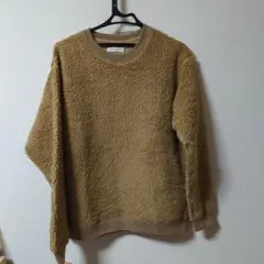 FREAK'S STORE ボアクルーネックトレーナー ベージュ