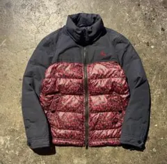 BURBERRY BLACK LABEL 柄切替 ダウンジャケット フード欠品