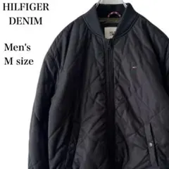 ヒルフィガーデニム ブルゾン ジャケット メンズ M ブラック 刺繍ロゴ