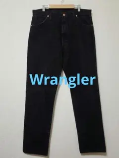 Wrangler ストレートデニムパンツ ブラック 13MWZWK 36×34 - メルカリ