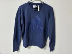 adidas ネイビー クルーネックパーカー