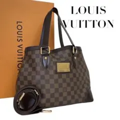 【極美品】ルイヴィトン ダミエ ハムステッド PM ハンドバッグ トートバッグ ルイヴィトン ダミエ ハムステッドPM トートバッグ N51205 LOUIS