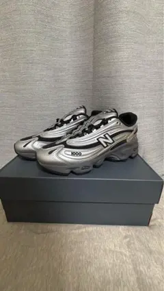 New Balance 1000 シルバー/ブラック スニーカー 24.5cm