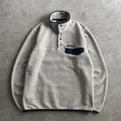 極美品■patagonia【M】シンチラ スナップT フリース ベージュ