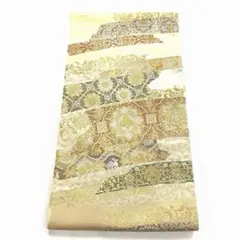 唐織 袋帯 蜀江文 七宝繋ぎ 金糸 正絹 六通 HRT047 - メルカリ