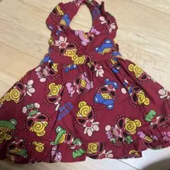 ヒスミニ テディ エプロン ワンピース free 80 90