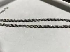 シルバー925 ツイストチェーンネックレス
