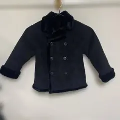 COMME CA ISM キッズコート 100A 黒