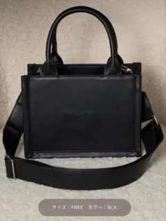 ダーリッチ　ロゴショルダーレザーミニトートバッグ