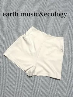 earth music&ecology イージーショートパンツ アイボリー M