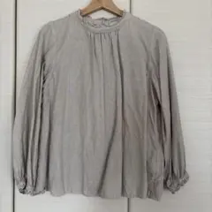 nest Robe ネストローブ リネン ギャザーブラウス シャツ 半袖 麻