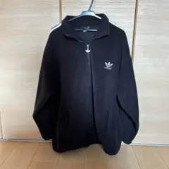 adidas 黒 フリースジャケット