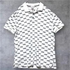 TOMMY JEANS ポロシャツ L 総柄ロゴ ストリート系のサムネイル
