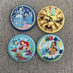 【即購入◎】ディズニー 刺繍缶バッジ 4種セット
