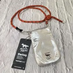 メゾンキツネ✖️トポロジーTopologieフォンサコッシュ ミニバッグ　シルバー