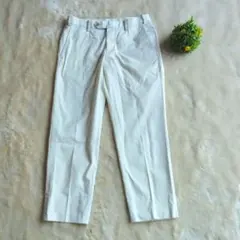 グリーンレーベルリラクシング オフホワイト テーパードパンツ チノパン S