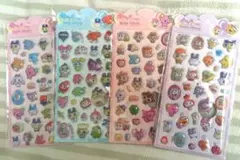 4枚 たまごっち ぷくぷくシール＆おまけ付き
