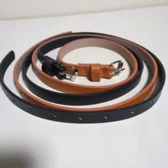 PUベルト 黒とオレンジ長さ約109㌢