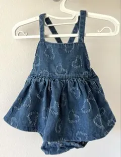 MY LITTLE WONDER デニム ロンパース ハート スカート