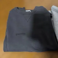 黒とグレーのトレーナー Lサイズ