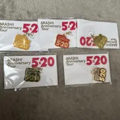 【新品未開封】 ARASHI 嵐5×20 会場限定 チャーム5色セット