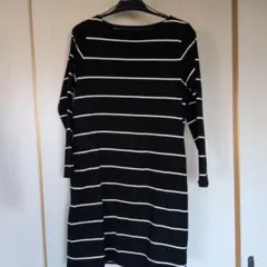 無印良品Mサイズ 黒白ストライプ チュニック
