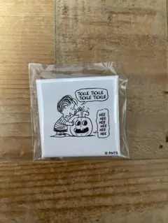 PEANUTS ライナス 缶バッジ スクエア