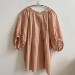 【美品】ウィムガゼット　コットンシフォンブラウス　ローズピンクのサムネイル