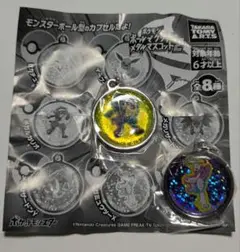 ポケモン ボールでゲット！　メタルマスコット2 メガルカリオ　メガミュウツーX