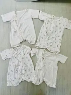 【赤ちゃん本舗】【西松屋】【サイズ50〜60】コンビ肌着 4枚セット 半袖