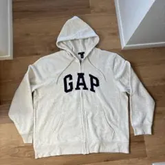 y*u様 GAP グレー ジップアップパーカー サイズXL