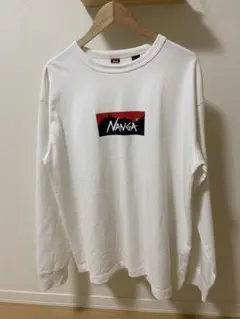 NANGA エコハイブリット ボックスロゴ LS TEE Tシャツ XL