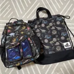 breezeブリーズ　恐竜　リュックサック　ダイナソー　ナップサック2点おまとめ